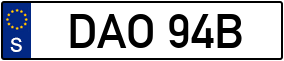Trailer License Plate